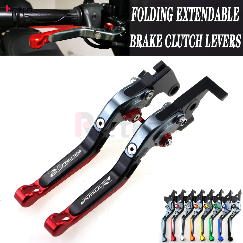 

For MV Agusta BRUTALE 1090RR 1090 RR 2013-2014 Motorcycle Folding Extendable Front Rear Brake Levers