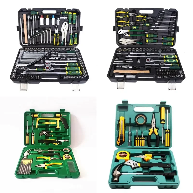 144-piece Tool Comprehensive Auto Repair Tool Set Hardware Tool Set 24-tooth Ratchet Wrench Auto Repair