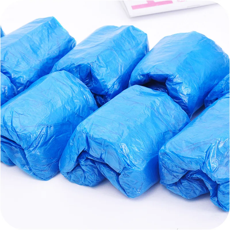 100Pcs Shoe Covers Portable Waterproof Boot Covers Disposable Boot Cover Household  Workplace Indoor Carpet Floor Protection