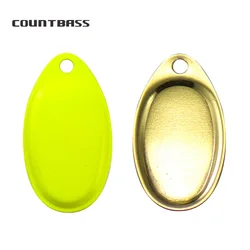 COUNTBASS 10pcs Size 0-6 Painted Color On French Spinner Blades  Custom Fishing Lures Tackle Craft