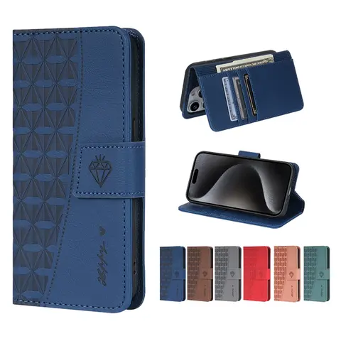 PU Leather Case For iPhone 15 14 13 12 11 Pro Max XR X XS Max 7 8 6 S Plus SE 2020 2022 Magnetic Flip Wallet Coque Protect Cover