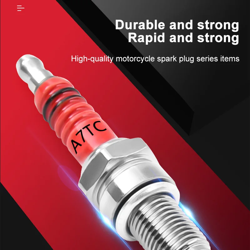 BLALION Racing Spark Plug 3 Triple Electrode A7TC D8TC For GY6 CG 50 70 110 125 150CC Motorcycle Atv Scooter Dirt Bike Go Kart