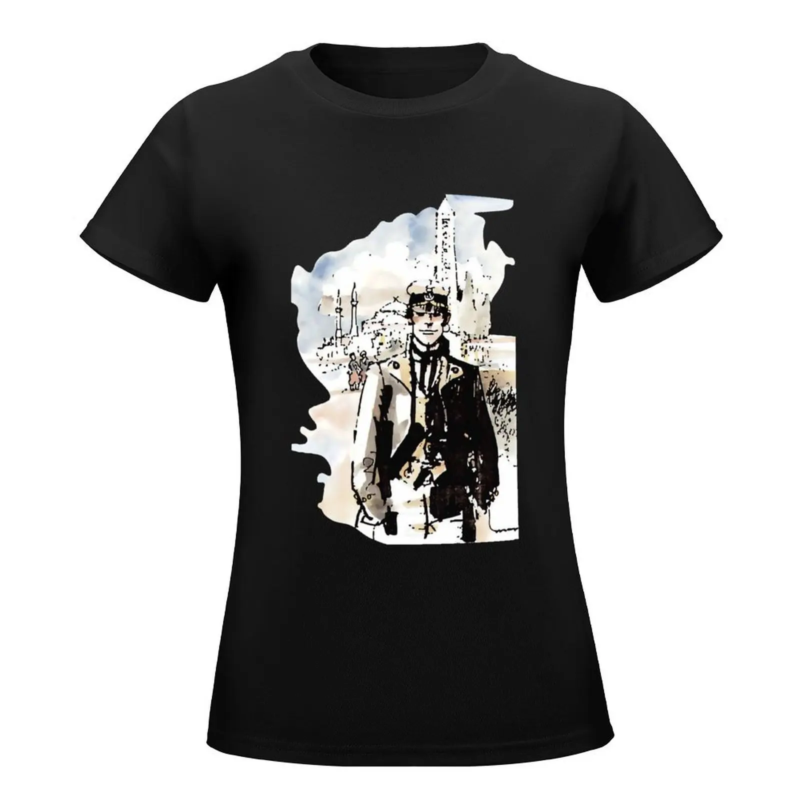 corto maltese,corto,comic,european comic,sailor,malta,hugo pratt,adventures,captain,watercolor, ista T-Shirt