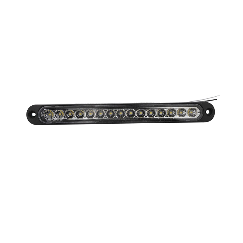 15LED سيارة ضوء بار 12 فولت الأحمر الثالث ضوء الفرامل الضوء الخلفي إشارة الجانب ماركر بدوره إشارة وقف مصباح تحذير عالية جبل العالمي