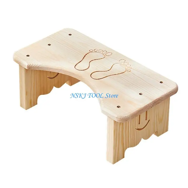 L8RC Bathroom Toilet Stools Foot Rest Helper Office Desk Foot Stools Enduring