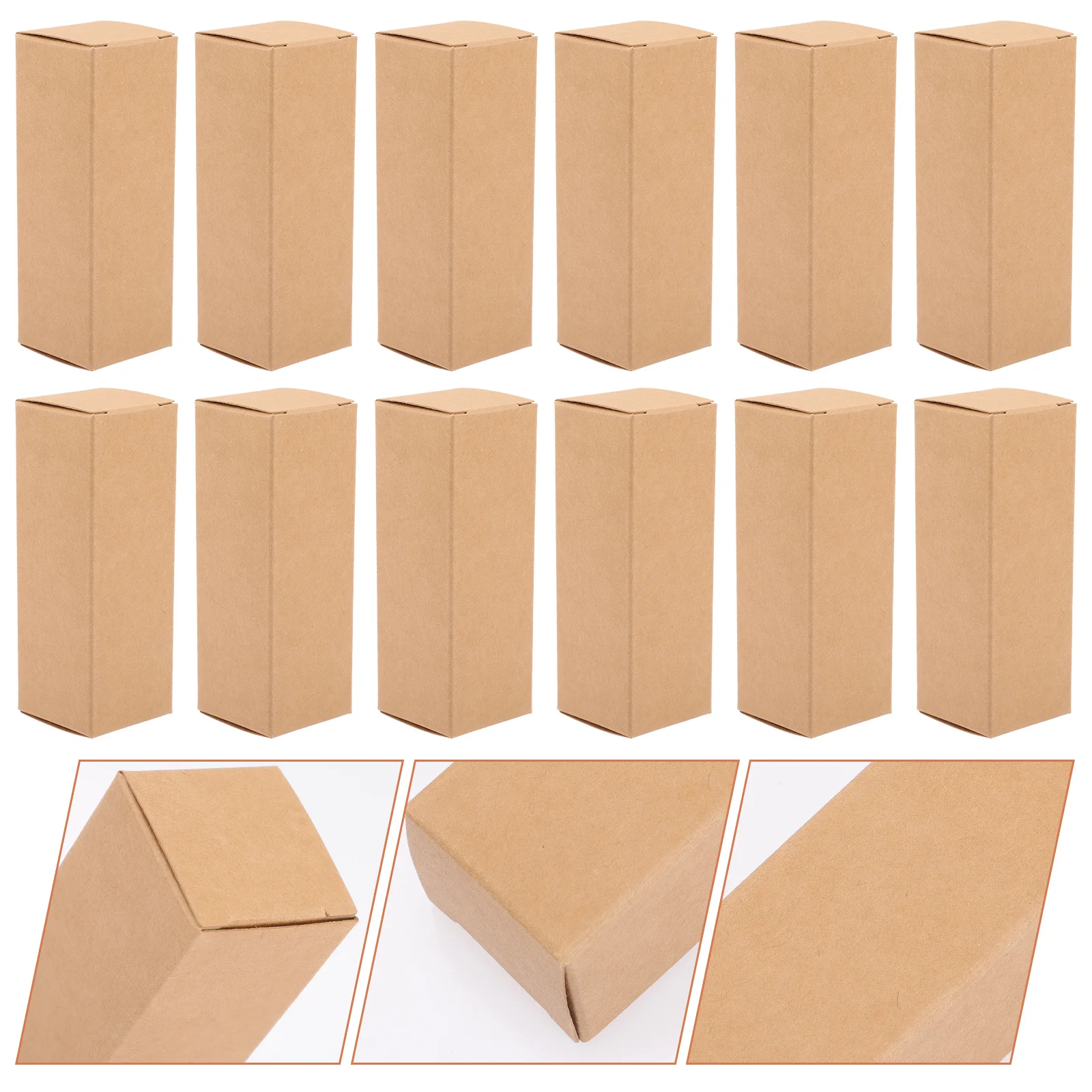 

50 Pcs Essential Oil Packing Box Lipstick Gift Wrap Boxes Wrapping For Balm Bulk Paper Packaging Storage Organizer Jam Presents