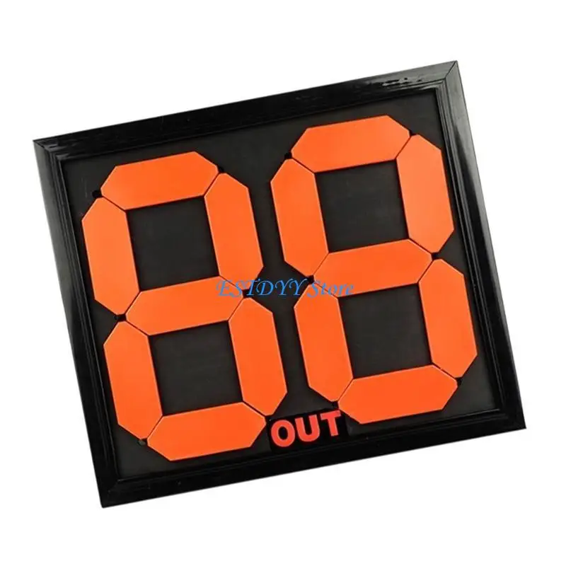 G6DE 축구 축구 대체 보드 더블 사이드 디스플레이 매뉴얼 대체 보드 야외 스포츠 액세서리 지속