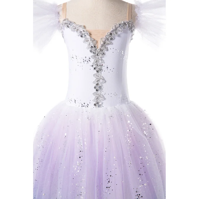 2023 Professional Romantic Tutu Long Tulle Tutus Ballet Dress Women Girls Ballerina Party Dress Children Ballet Dance Costumes