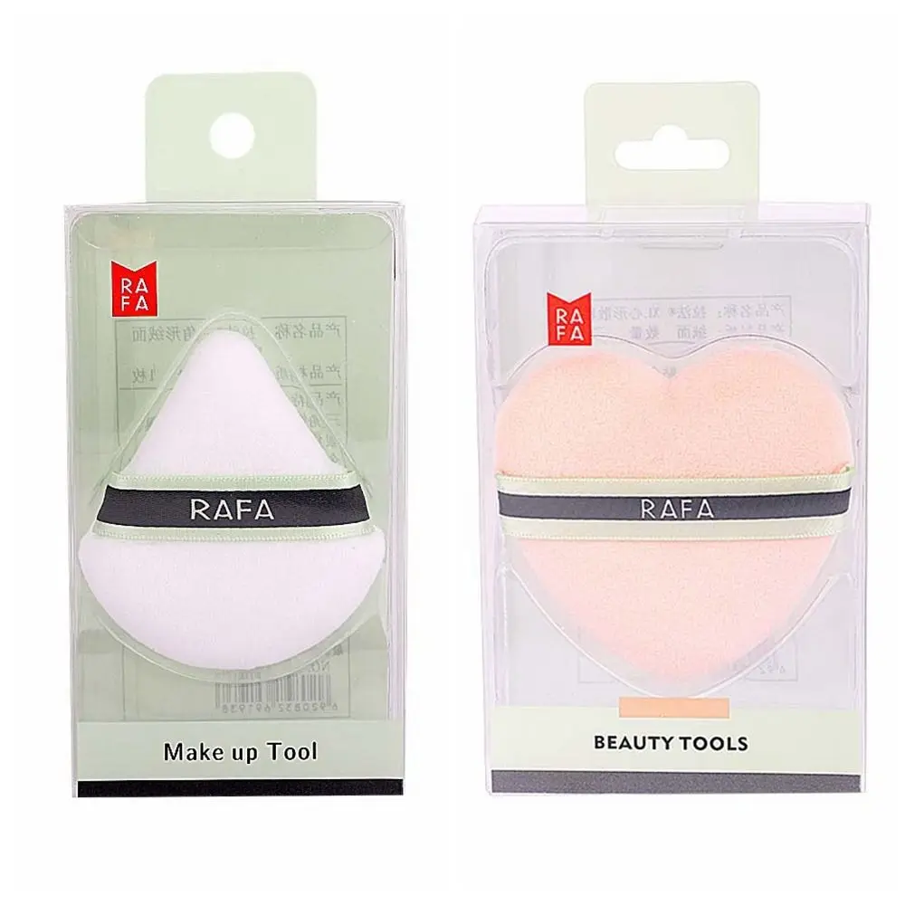 Dry Use Makeup Powder Puff Love Heart Triangle Loose Powder Puff Liquid Foundation Cotton Cloth Pads Dry Use Cosmetic Puff