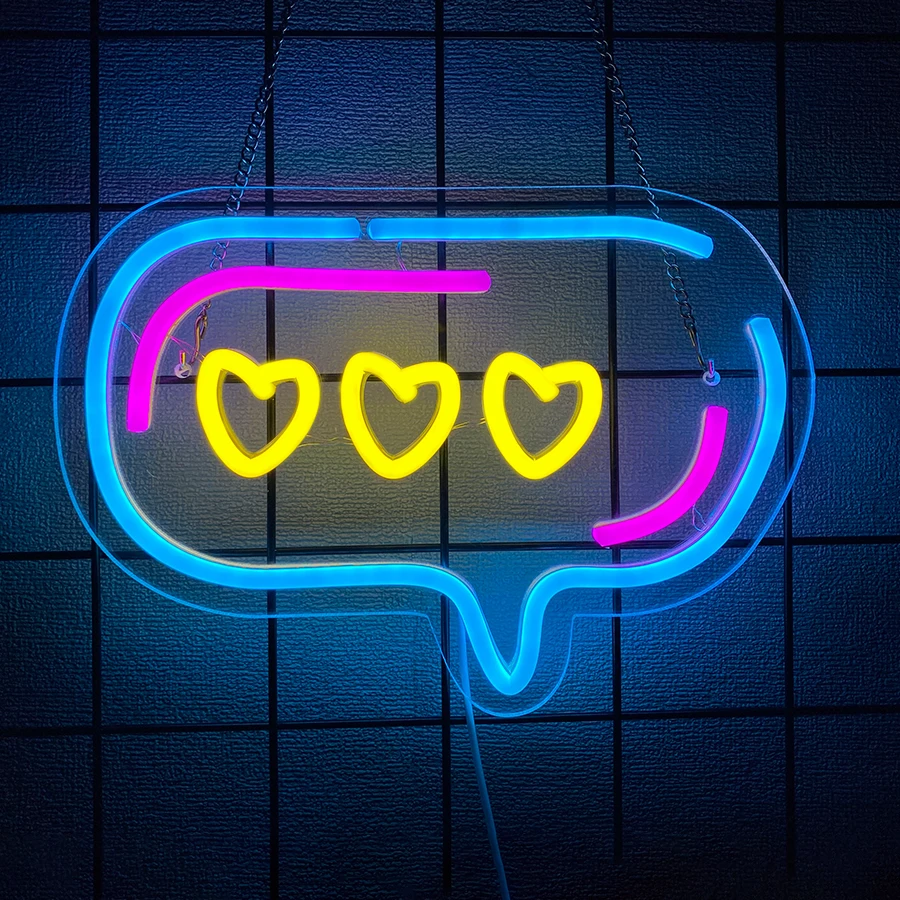 Letrero de neón LED de animación, decoración de luz de pared con icono de  dibujos animados,, image size:900x900