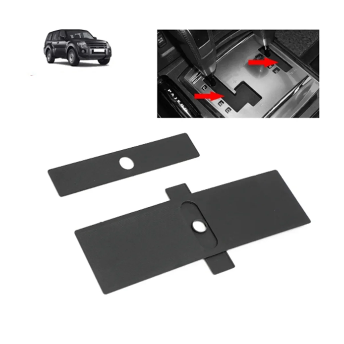 Car Shift Lever Panel Dust Cover Trim Strips 8015A066 8015A065 for Mitsubishi Pajero V93 V80 V87 V97 Montero V73 V77