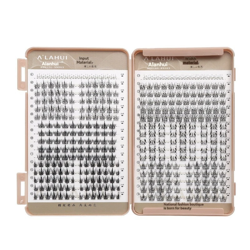 MOQ415 New Family Photo Eyelash Book LargeCapacity Pack Single Cluster False Eyelashes Natural Thick Eyelash Encyclopedia Book