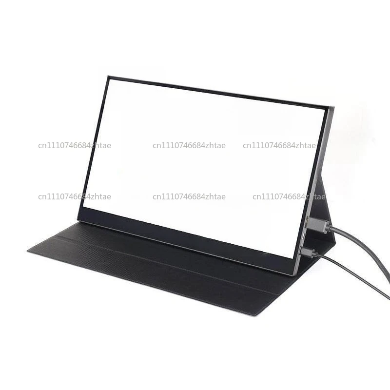 11.6/14/15.6/17 Inch Leather Case Portable Monitor with Anti Slip Three Level Adjustment