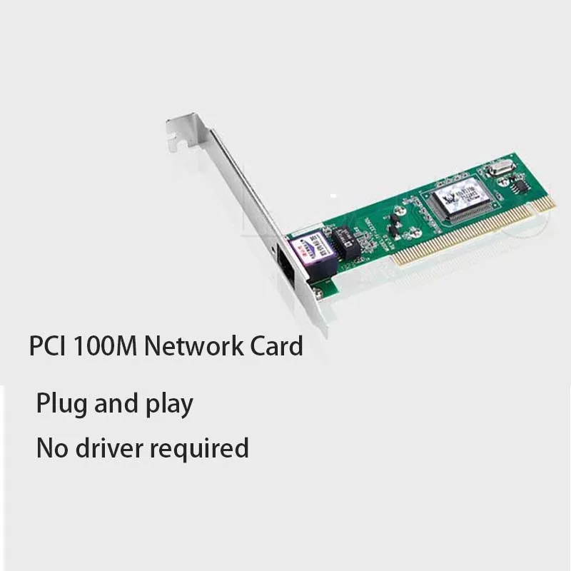 Kartu Lan Game kartu jaringan PCI Ethernet kecepatan tinggi 10/100mbps untuk Desktop PC RTL8139 Chipset RJ-45 adaptor LAN kartu PCI Game