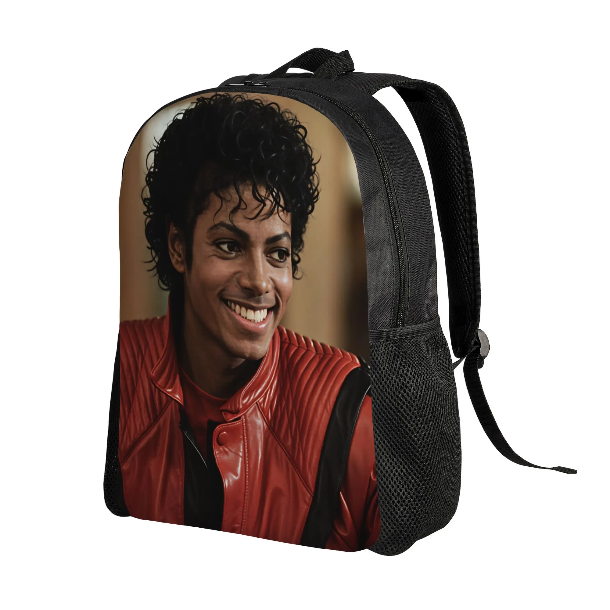 Michael Jackson Backpack  Cycling Backpacks Boy Kawaii School Bags Custom Large Rucksack