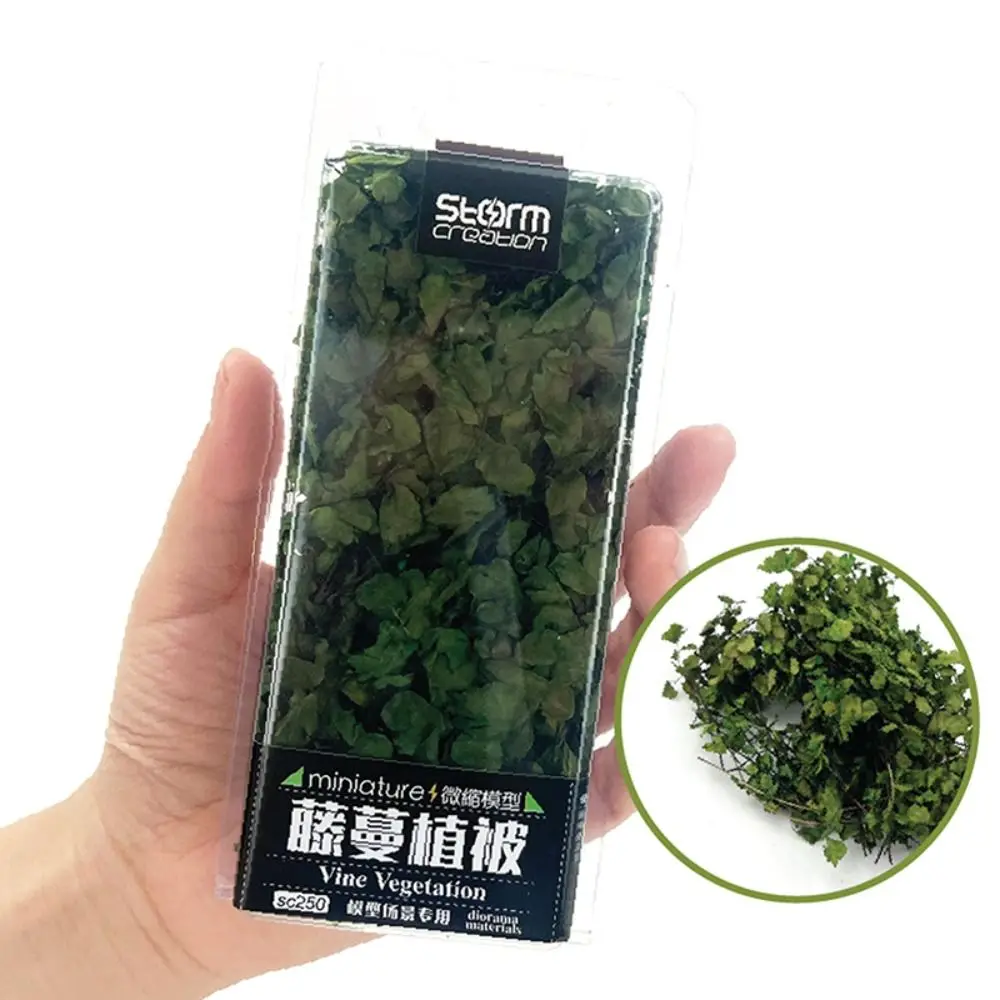 Simulation Miniature Model Leaves Miniature Vines Fairy Garden Vegetation Scene Model Railroad Scenery Realistic