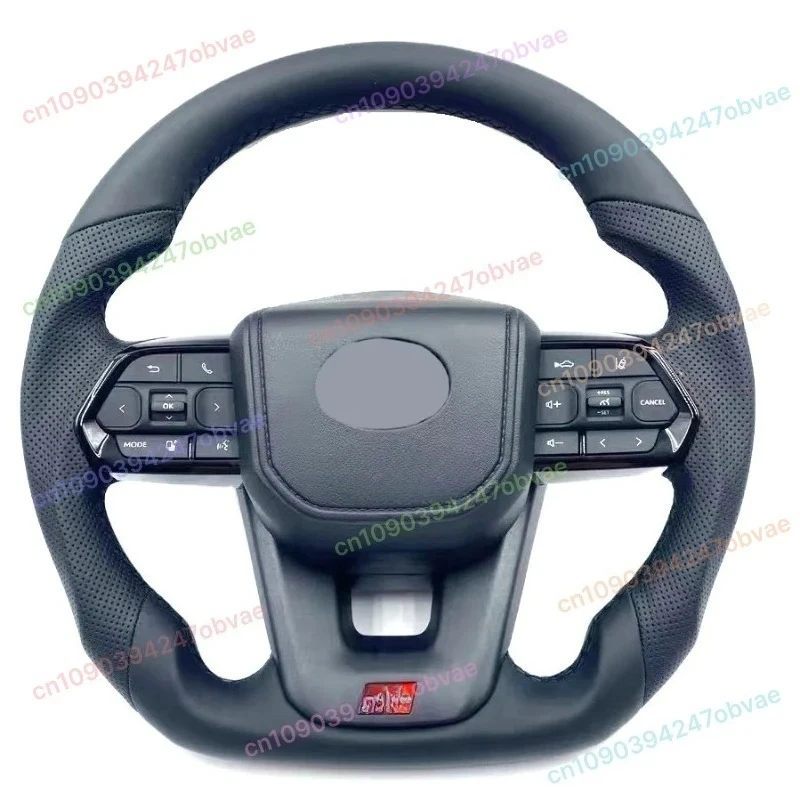 

Hot Sale Customized Color LC300 D-type Steering Wheel LC200 PVC Light Black Steering Wheel For Land Cruiser 2006-2023