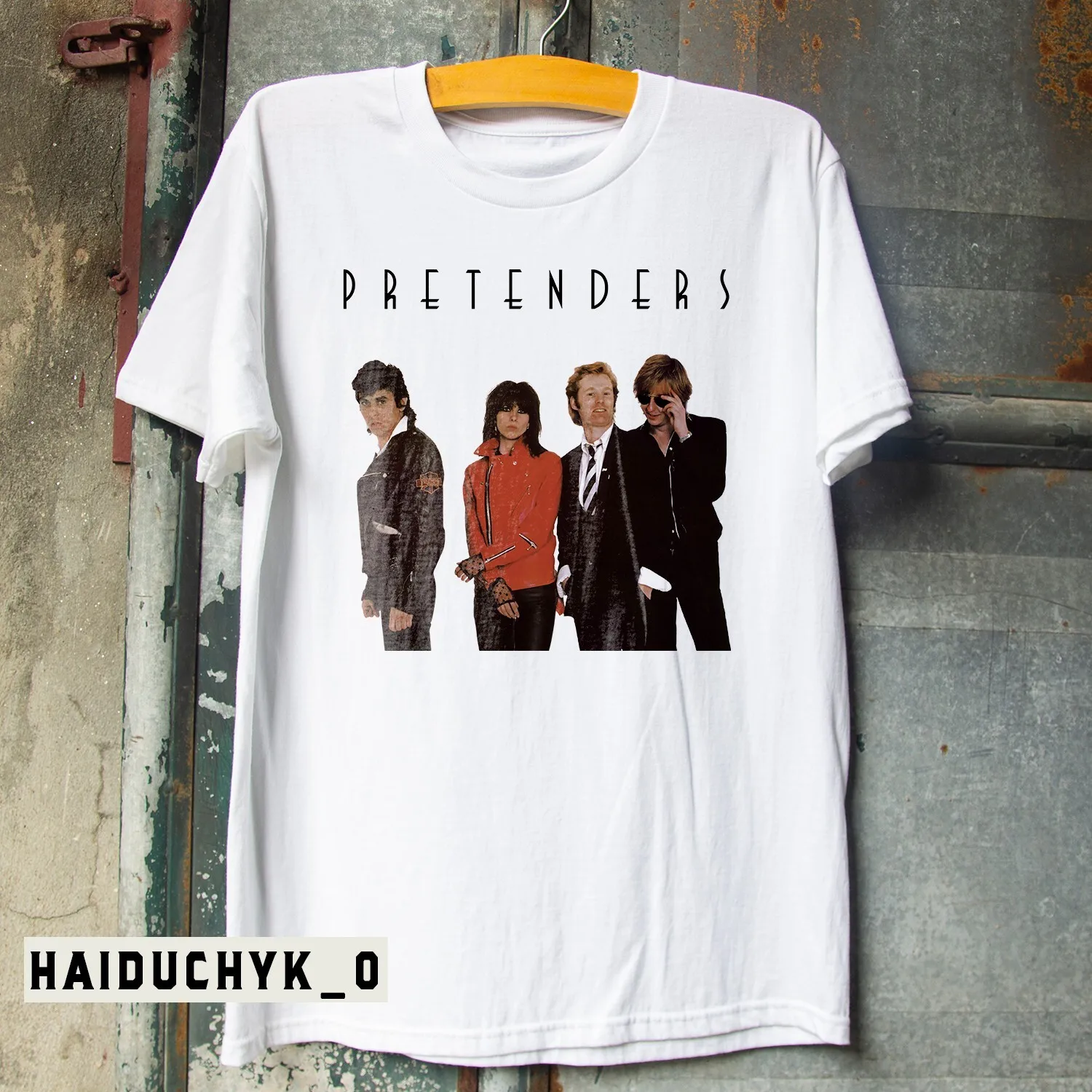 

Белая футболка унисекс с рок-группой Pretenders Band, размер S-5XL