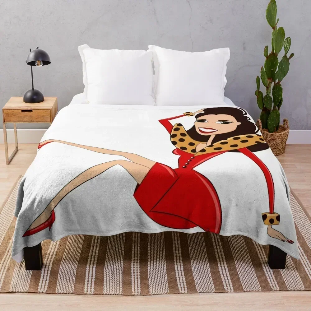 

The Nanny Throw Blanket Camping Vintage For Decorative Sofa Plaid on the sofa Blankets