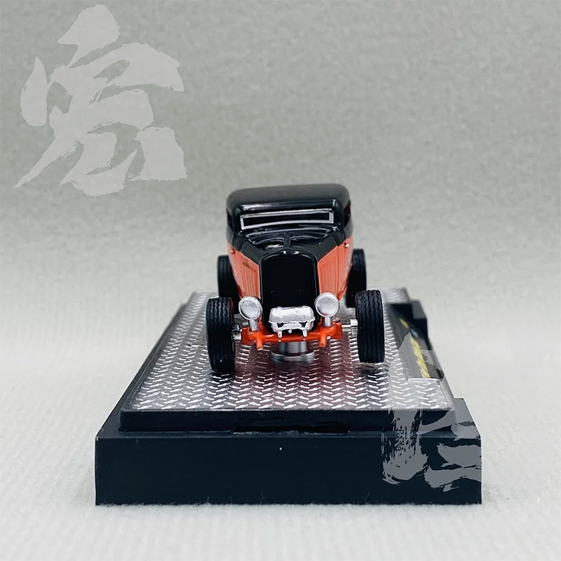 M2 1:64 Scale 1932 Three Window Coupe Alloy Simulation Car Model Static Collection Decorated Holiday Gifts Toys Souvenir Gift