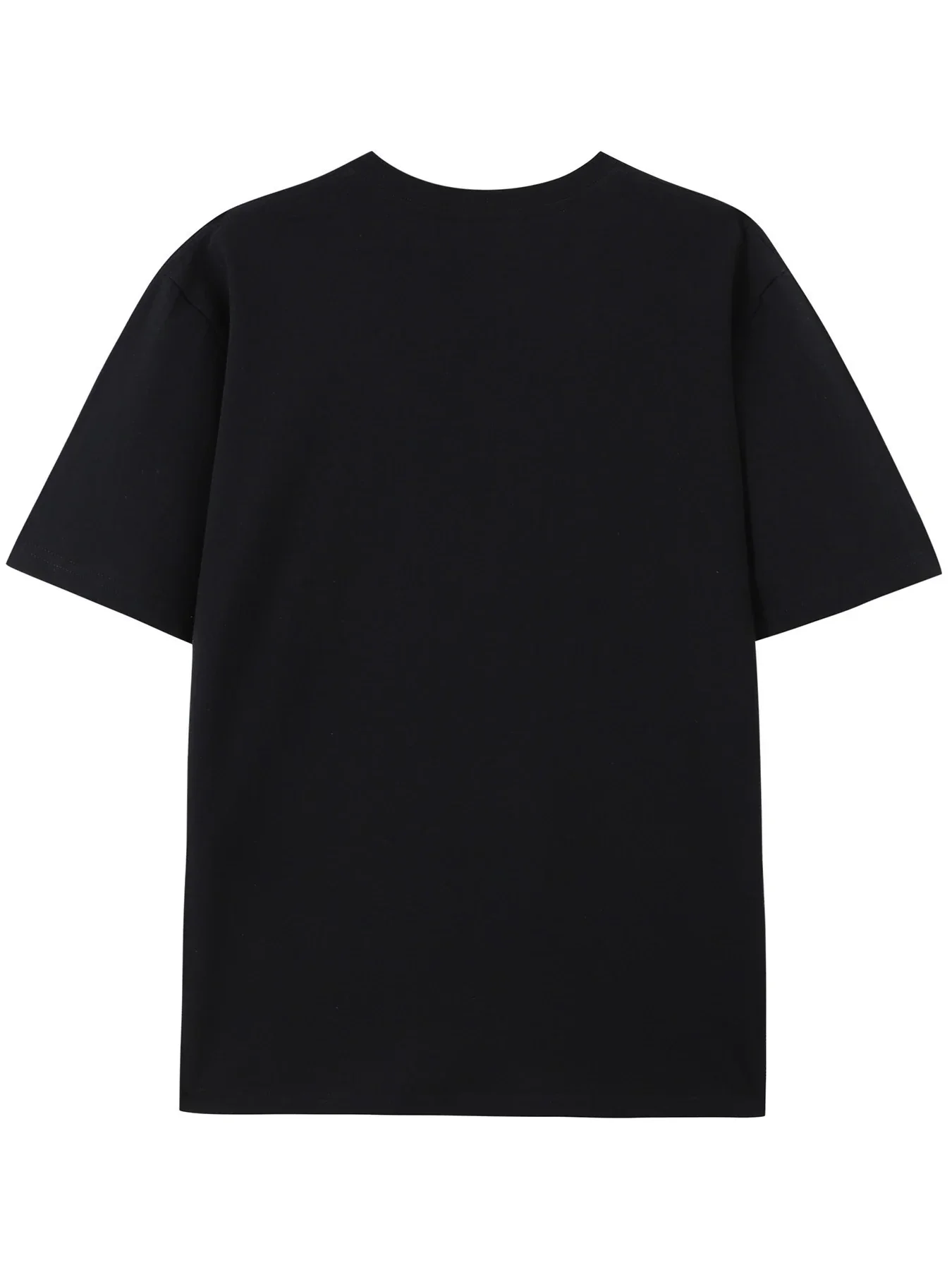 I’m not an alcoholic, but my friends are—especially when they’re drinking. Casual, loose-fitting crew-neck T-shirt.