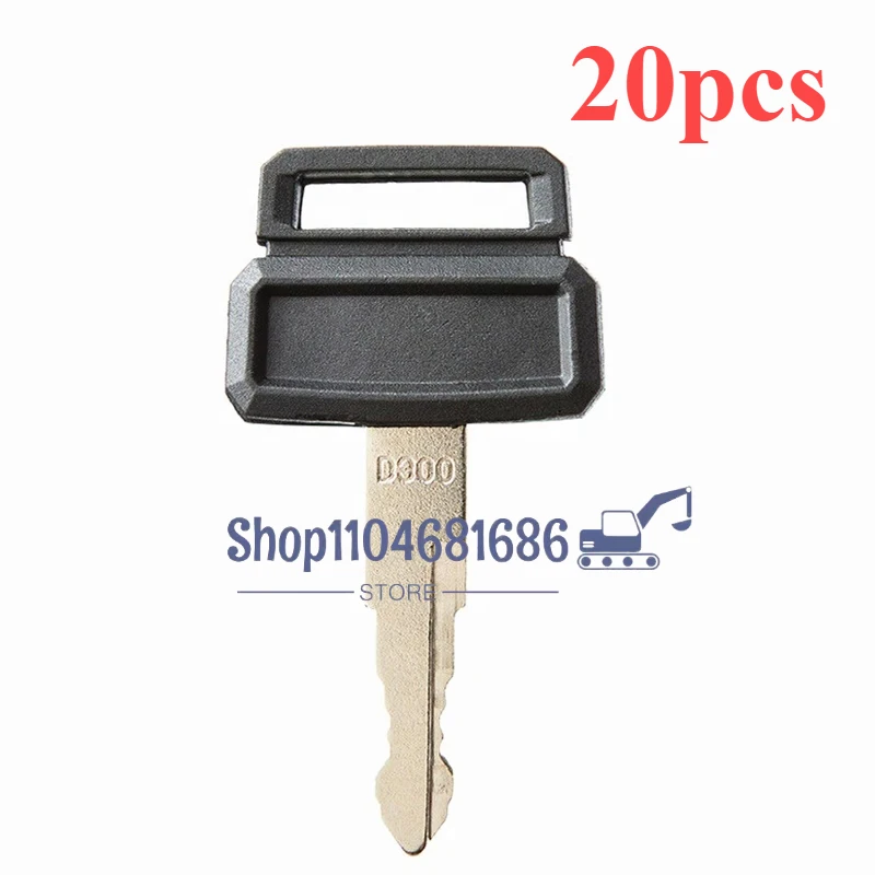 

20pcs/lot D300 Keys Ignition Starter Start Switch Key for Daewoo Doosan Excavator DH220 2172-00218 M2