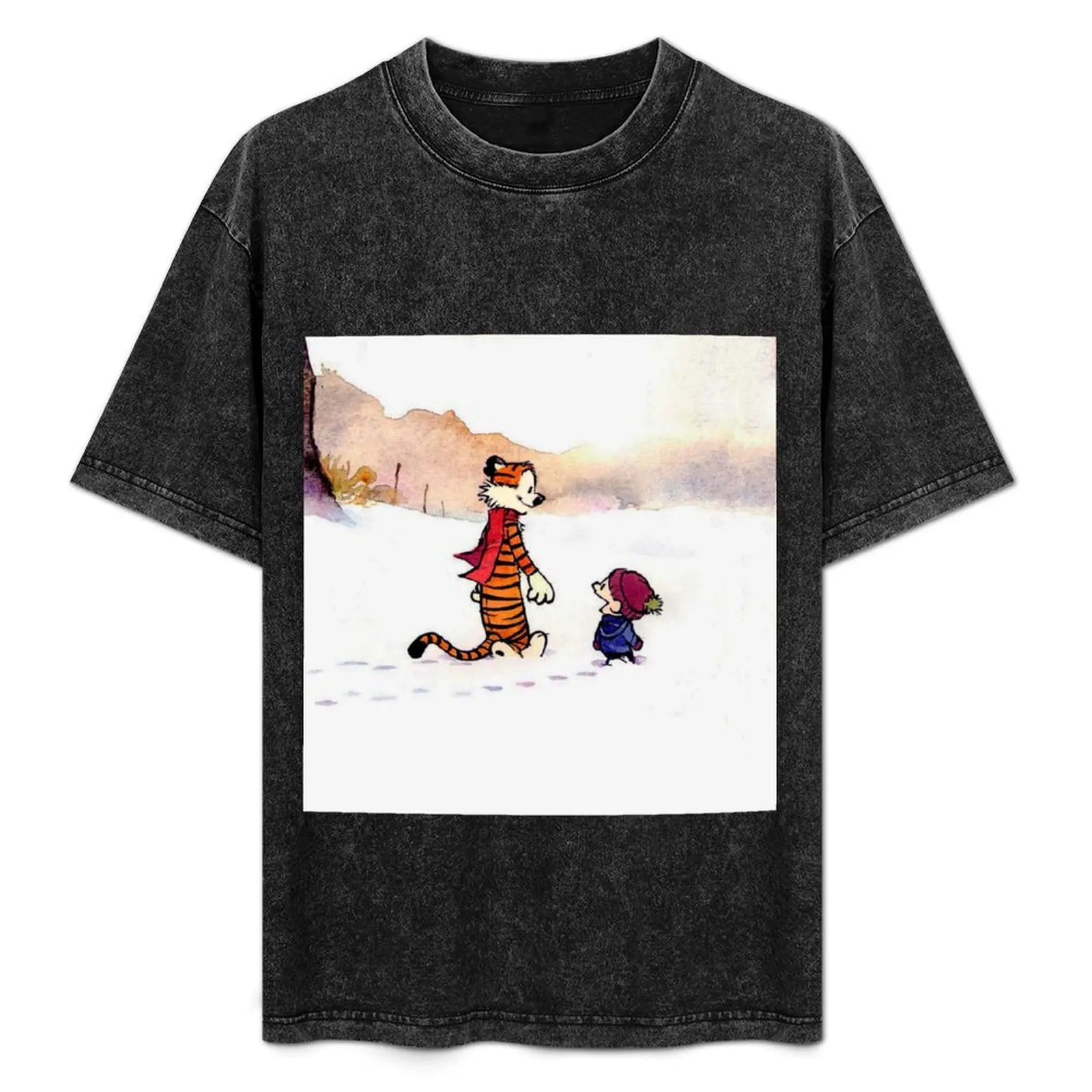 

Vintage calvin and hobbes T-Shirt Street Fashion Casual Tee Shirt