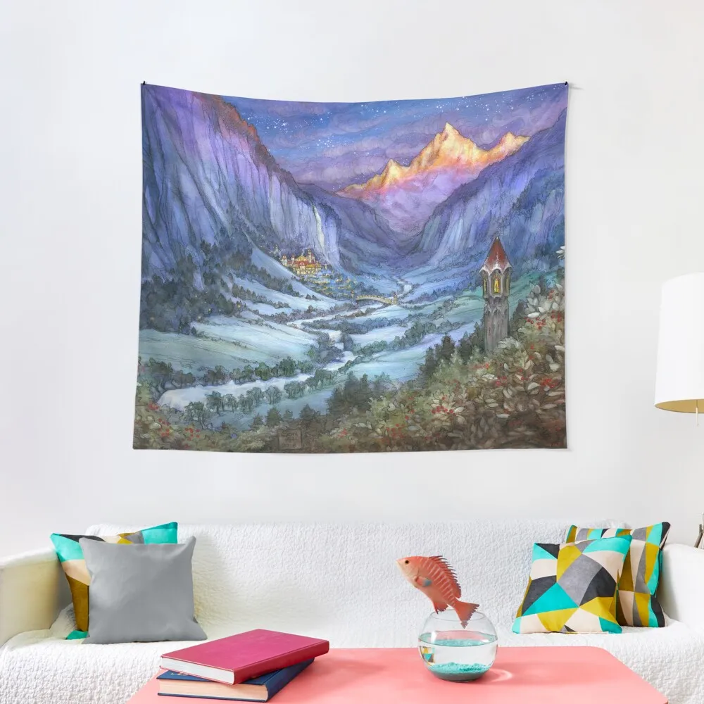 

The Hidden Valley in Winter Tapestry Decor For Bedroom Room Decor Aesthetic Decorations For Your Bedroom Tapestry
