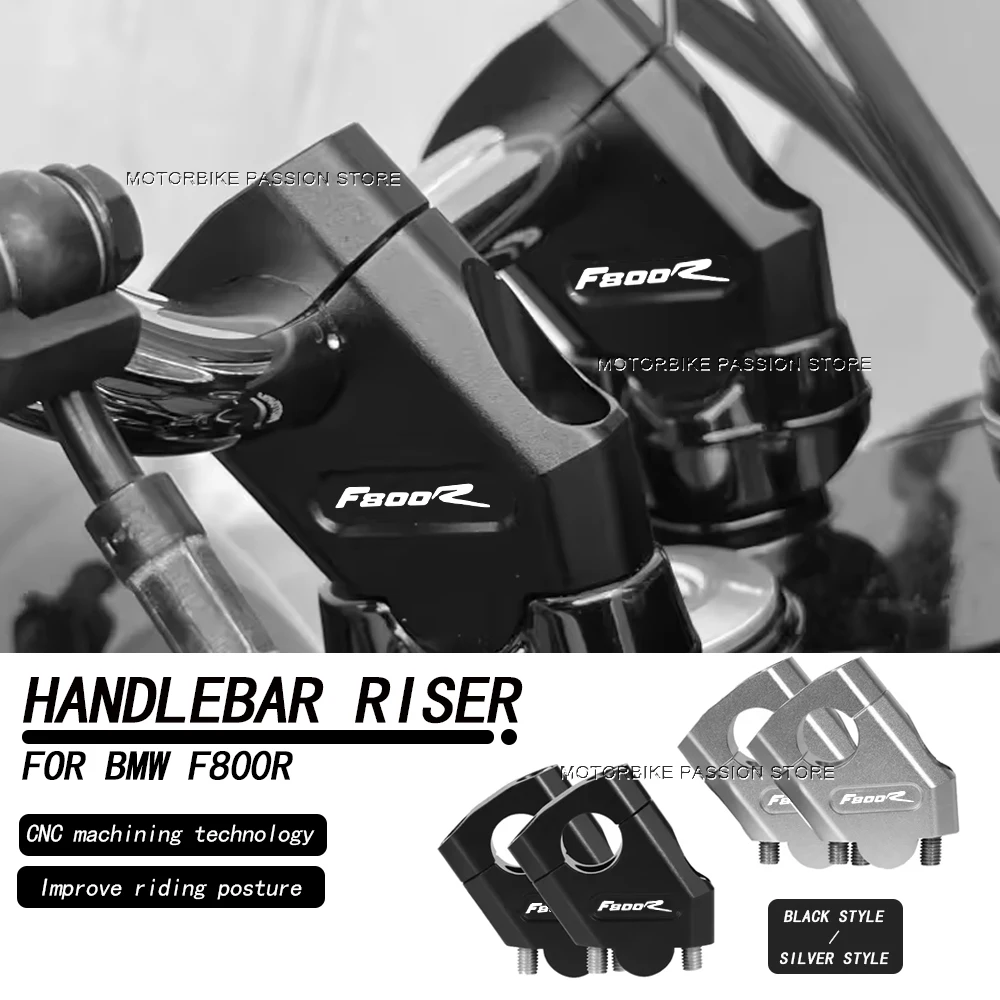 F800R Motorcycle Handlebar Riser Clamp CNC Handle Bar Lift Extend Adapter Mount For BMW F800R F800 R F 800 R f800r