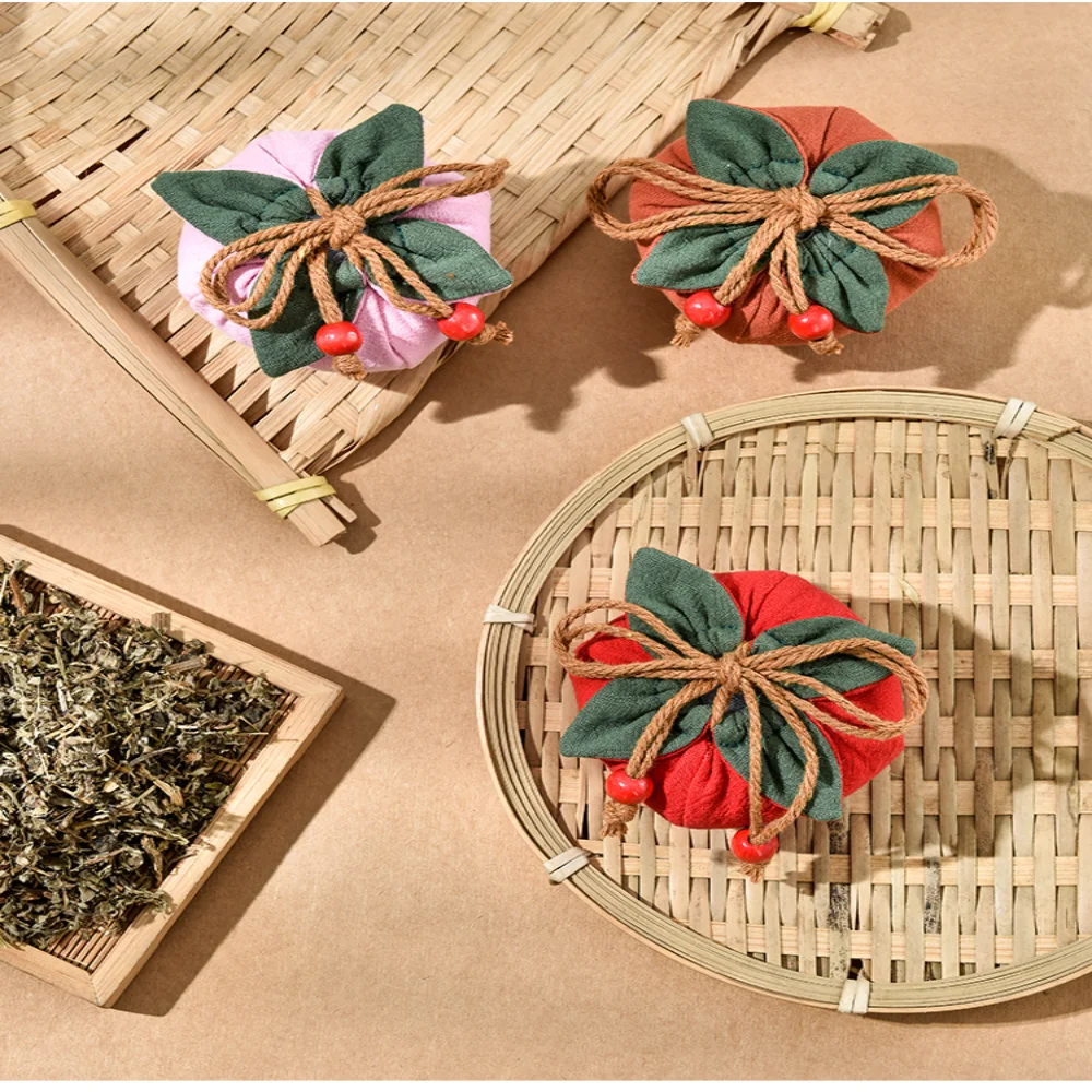 Monedero de bendición, bolsita festiva de buena fortuna, bolsa de incienso, bolsa de almacenamiento de lino y algodón tradicional para regalo de cumpleaños, regalo de Festival