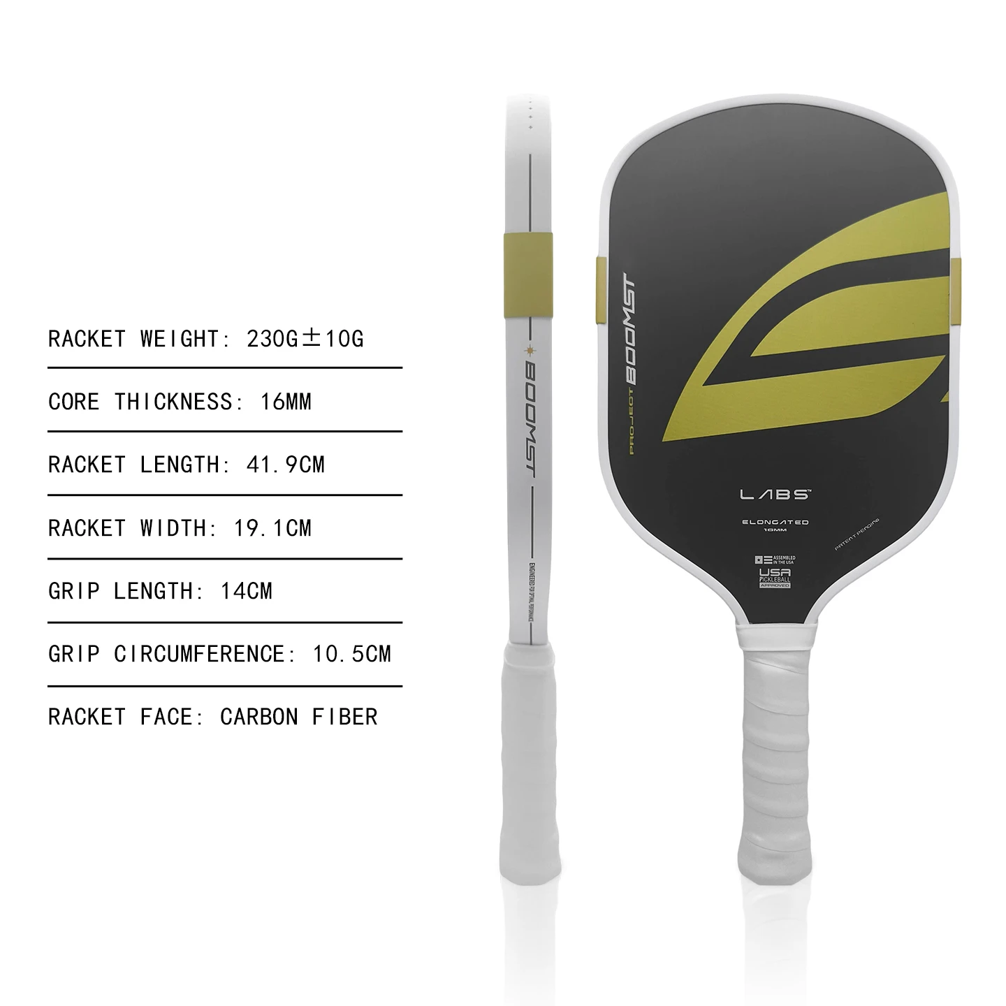 Boomstick T700 Pickleball-Schläger 16mm Dicke Pro EPP+EVA-Schaum TPU-Kante Superlanglebig Training Individuelles LOGO Verfügbar – Detail 13