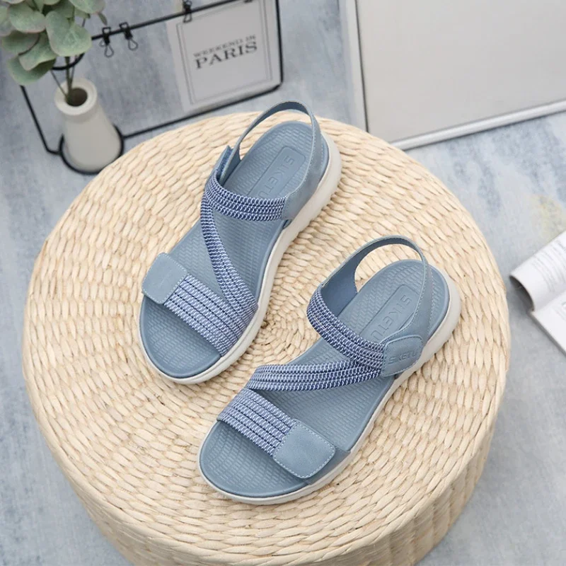 Women New Fashion Elegant Sandals  Summer New Outdoor Sports Beach Wedge Height Increase Womens Comfortable Opened Toe Shoes