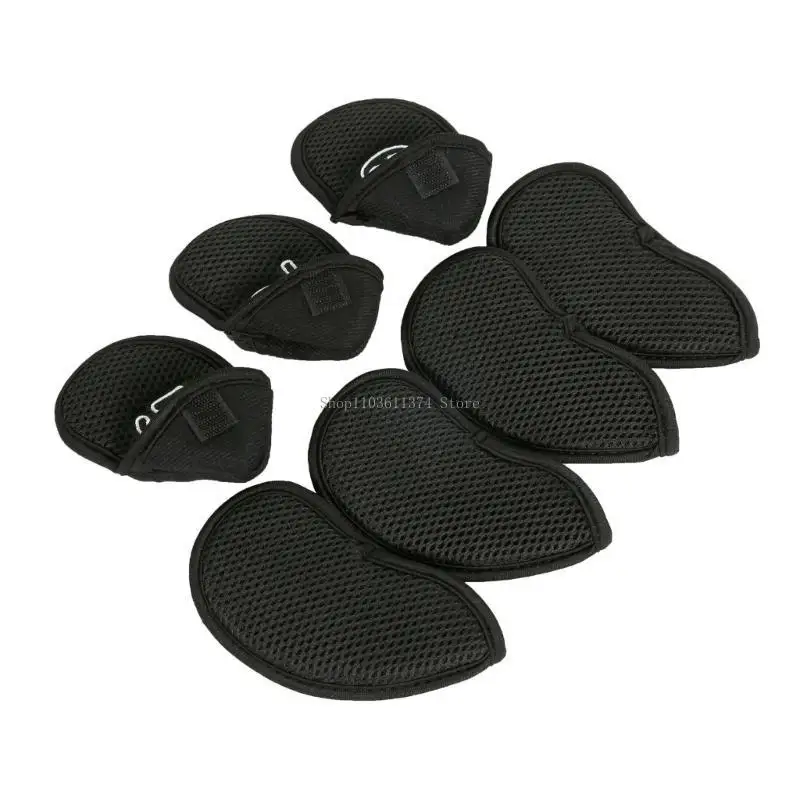 

10Pcs Mesh Fabric Golf Head Covers Golf Club Head Golf Wedges Covers with Number