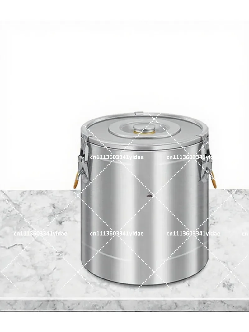 Stainless Steel Insulation Bucket Stall Commercial Large Capacity Ice Powder Soy Milk Rice Breakfast Porridge Canteen