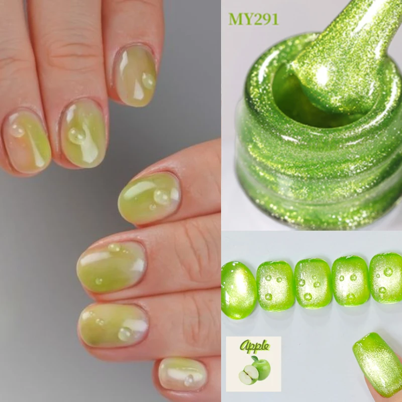 

BORN PRETTY 10 мл HEMA TPO Free Green Apple Cat Магнитный гель-лак для глаз Кристалл Виноград Фиолетовый цвет Soak Off UV LED DIY Manciure