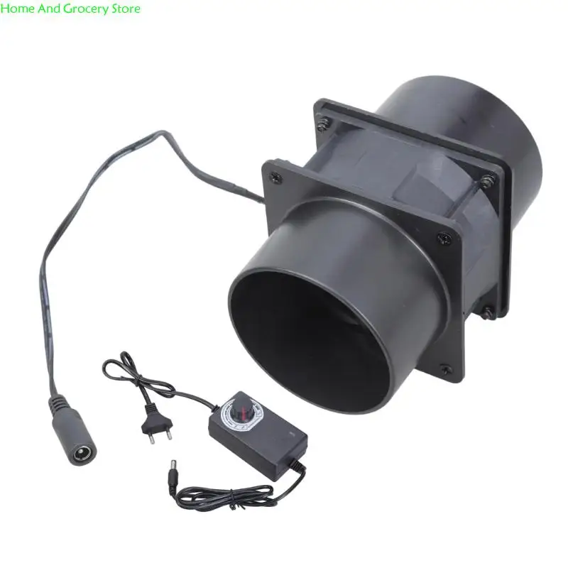 

0XXA Inline Blower 12V 80mm Fan With Two Air Ducts For Exhaust Electronics Cooling