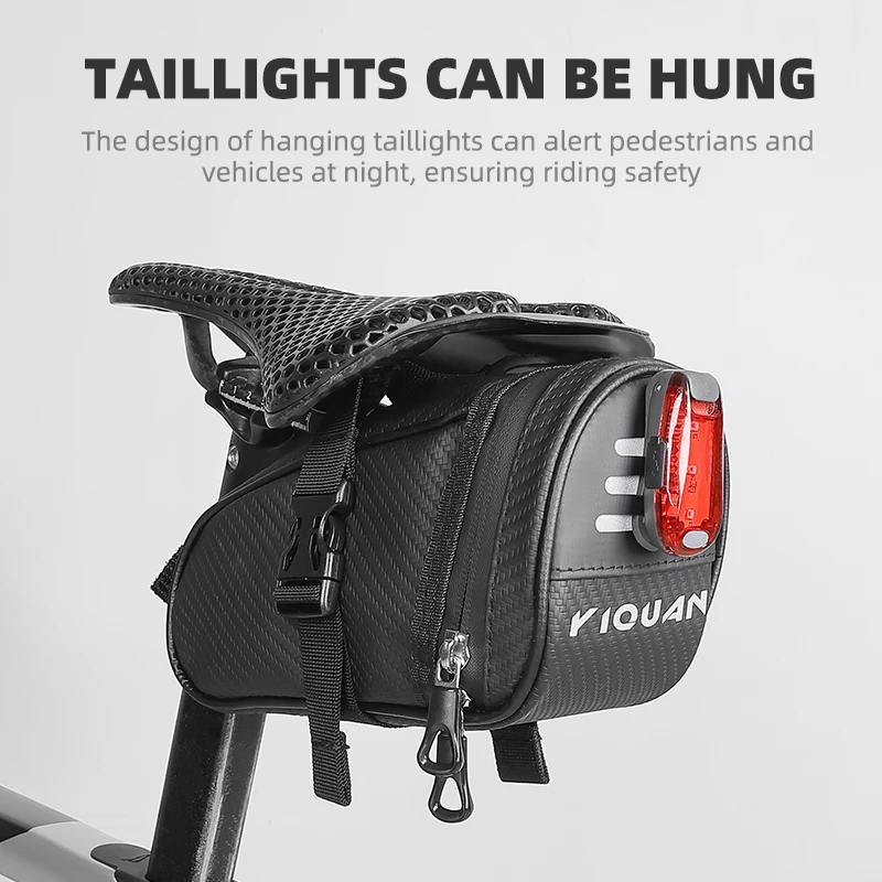غير نافذ للمطر دراجة السرج حقيبة عاكسة MTB الطريق دراجة الذيل حقيبة تخزين صغيرة الدراجات مقعد الذيل الخلفي كيس أدوات حقيبة دراجة حقيبة