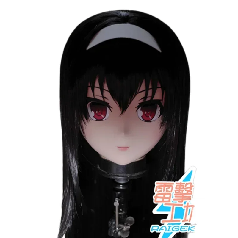 (RAIGEKI MAKS 109) Silicone Helloween Head Mask Crossdressing BJD DOLL Kigurumi Anime Kasumigaoka Utaha Cosplay Mask