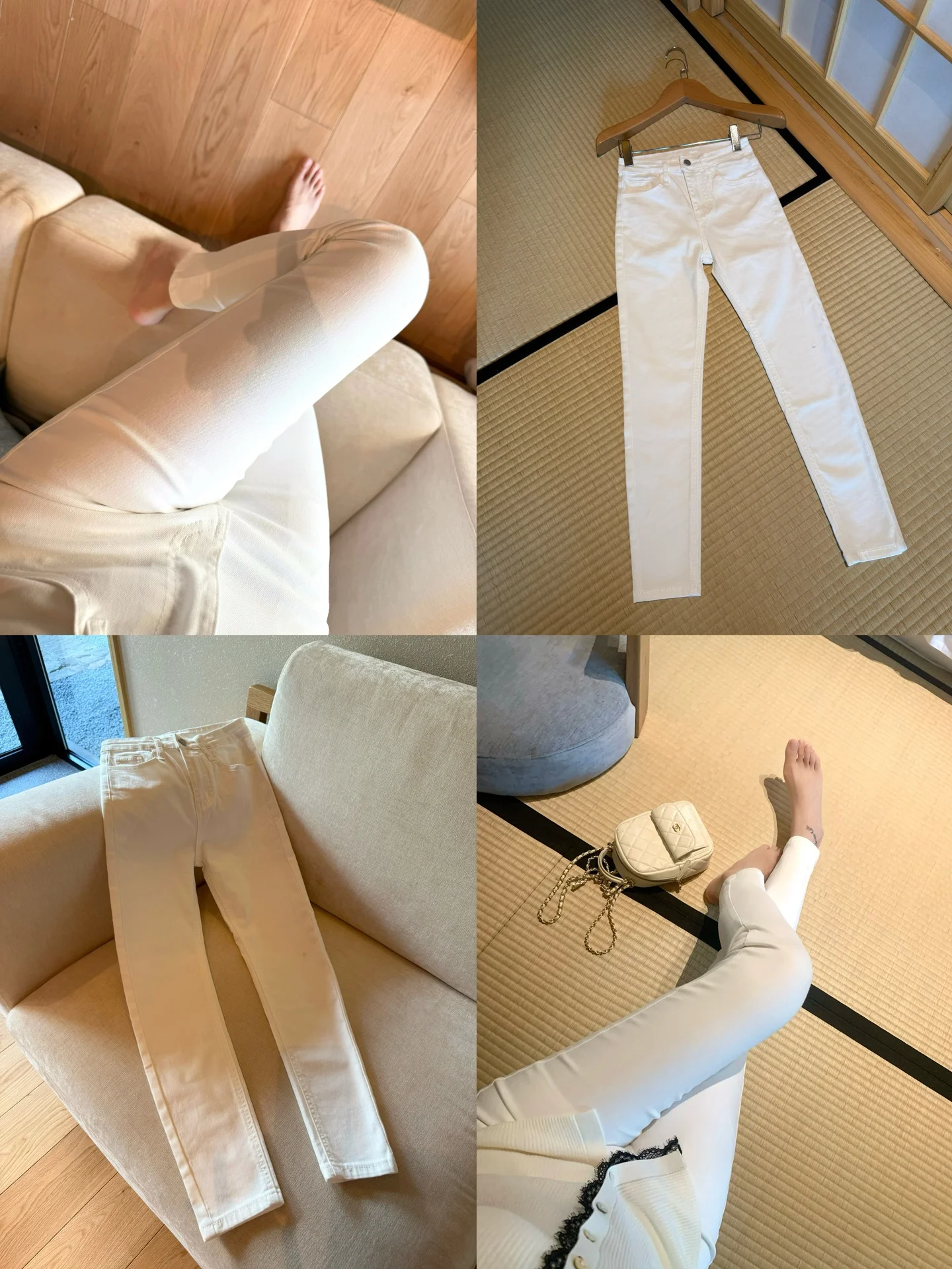 

M900 Women's Slim Fit Jeans High Waist Thin Autumn New Sle White Nine-Piece Retro Small Size Tight Casual Blue Denim Pants