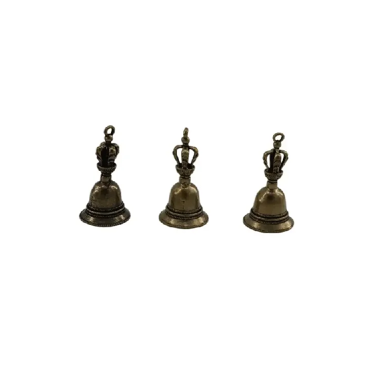 Delicate Retro For Decoration Handicraft Die-casting Home Decoration Demon Subduing Bell Car Pendant Brass Bell Wind Bell