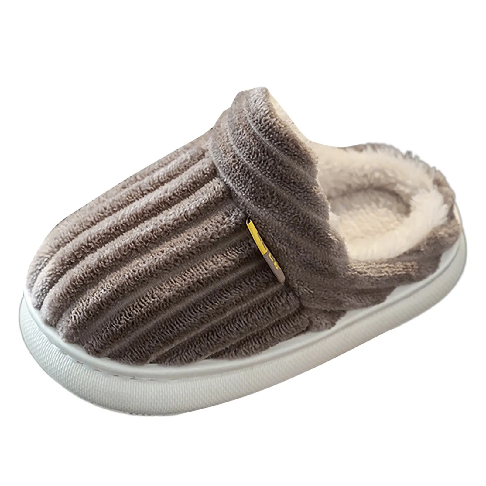 Winter Baby Cotton Slippers Children Non-slip Home Indoors Shoes Winter Simple Warm Kids Boys Girls Casual Plush Slippers 2023