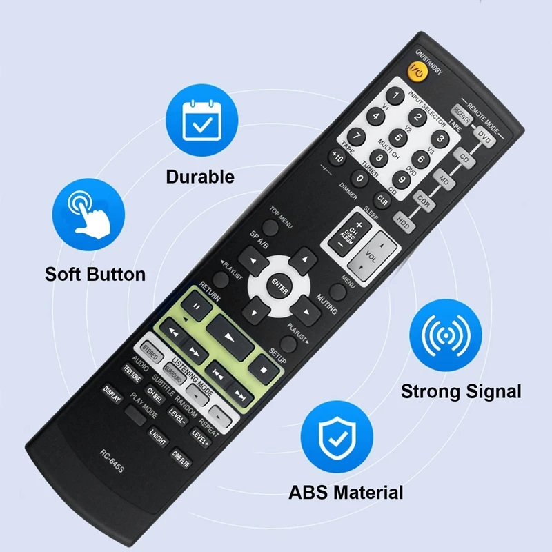 RC-645S Replace Remote Control For Onkyo Home Theater System HT-S4100 TX-SR304 TX-SR304S HT-S4100S HTS4100 TXSR304 HTS4100S