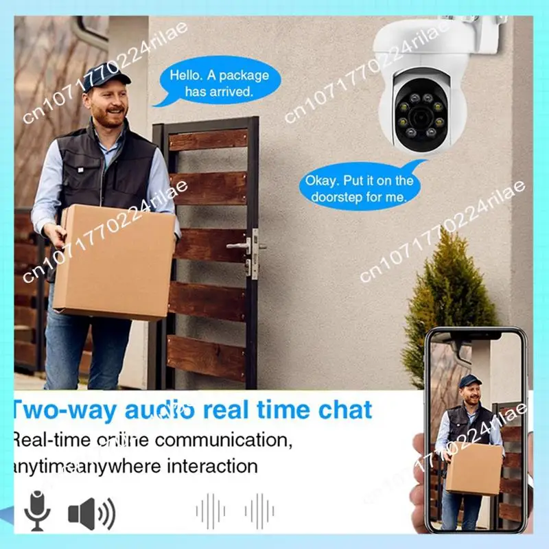 A17Z 4X デジタルズーム 8MP Wifi カメラ屋外ワイヤレスセキュリティ監視 PTZ カメラ人間追跡双方向 ACCTV