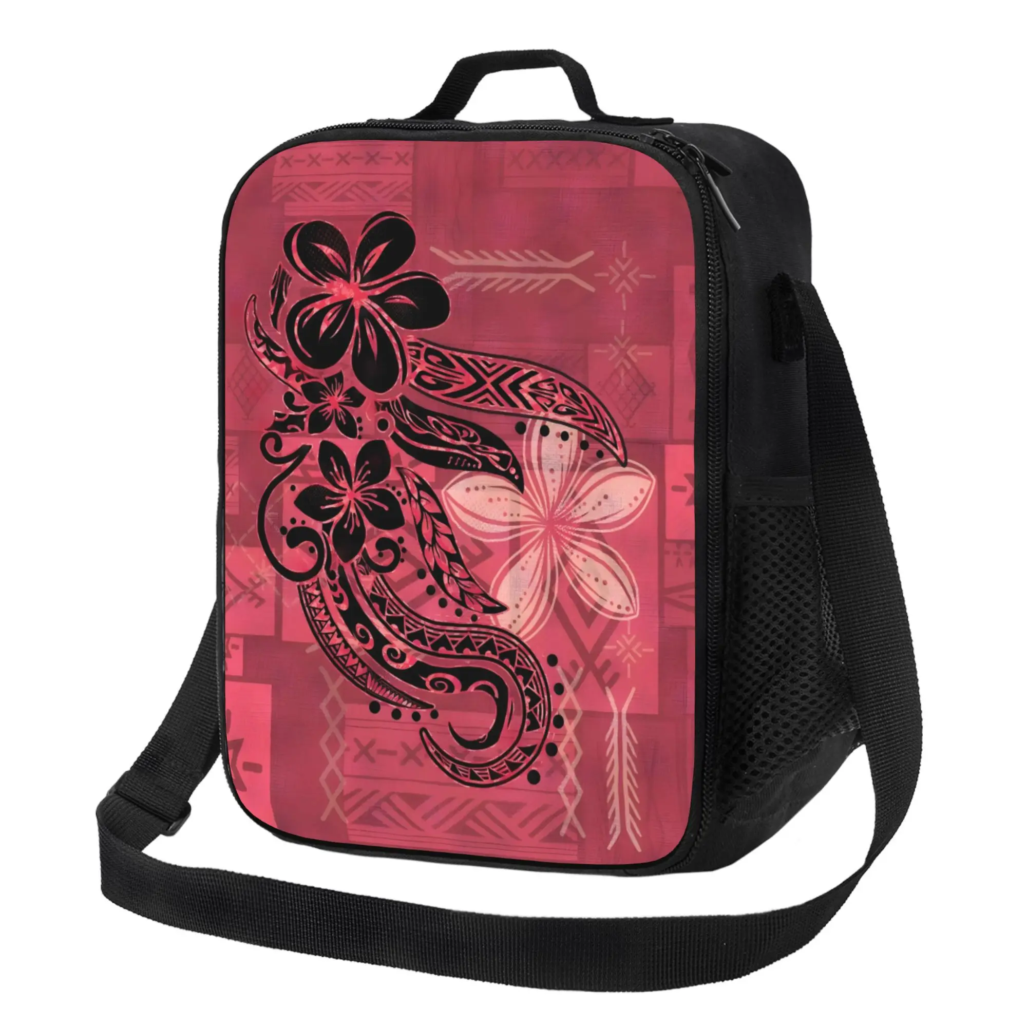 Samoan Malu Mana Tribal Tote Bag Unisex Wide Sturdy Rectangular Handbag for Work Travel Everyday Carry