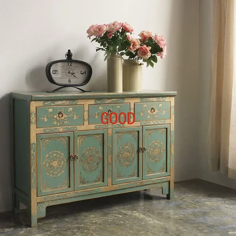 Living Room Simple Solid Wood Sideboard