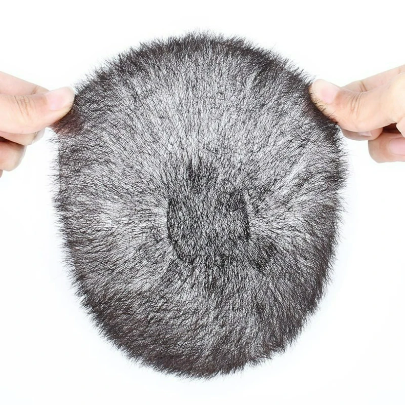 

Human Hair Men Toupee Natural And Realistic Hair Piece Head Top Repair Block Forehead Hair Extensions Shaven Head Can Wear