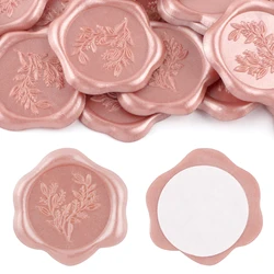 20Pcs/set Pink Wax Seal Stickers Handmade Envelope Seals Self Adhesive Wax Stickers for Wedding Decoration Wine Bags