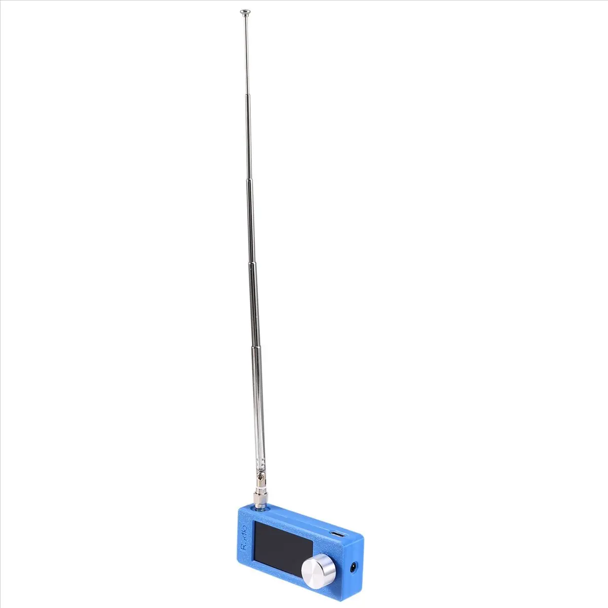 ▶✔▃AC595-SI4732 Portable Radio 10Khz-180Mhz SMA Interface Telescopic Antenna LSB USB AM FM Mini Pocket Radio, Receiver Blue
