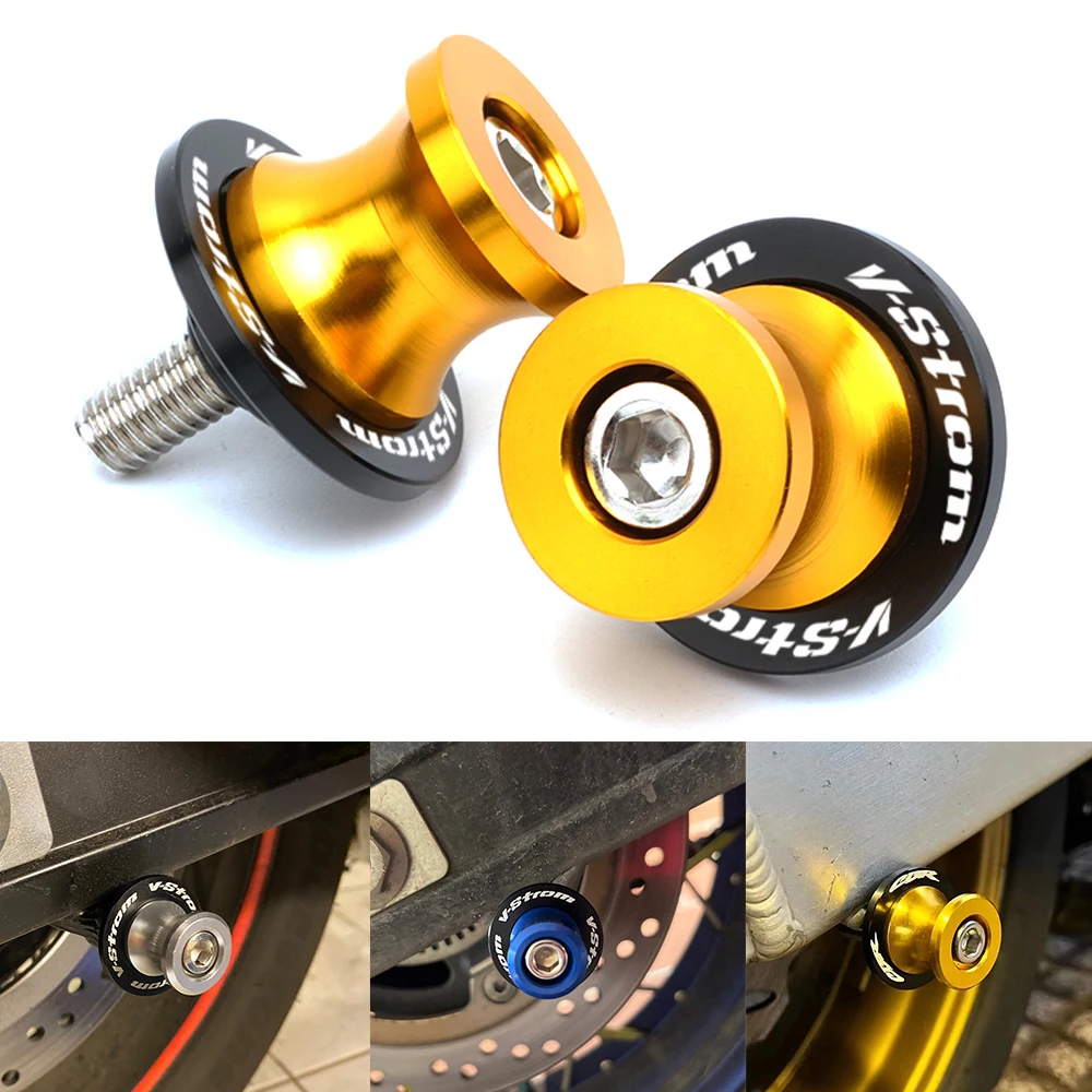 For Suzuki V-Strom 250 1050 XT V Strom 650 VStrom 800DE DL650 DL1000 Swingarm Spools Slider Stand Screws Bolts M8 Motorcycle