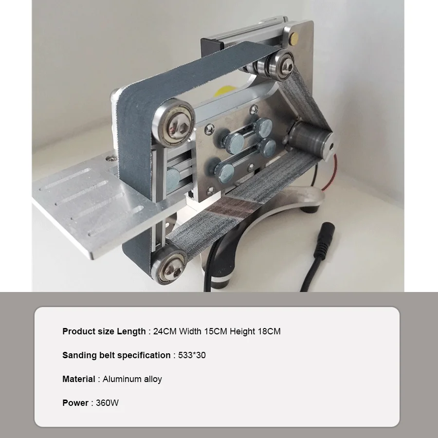 533x30mm multi-função mini micro lixadeira moagem elétrica pequena lixadeira de cinto diy bancada suporte casa faca afiar máquina